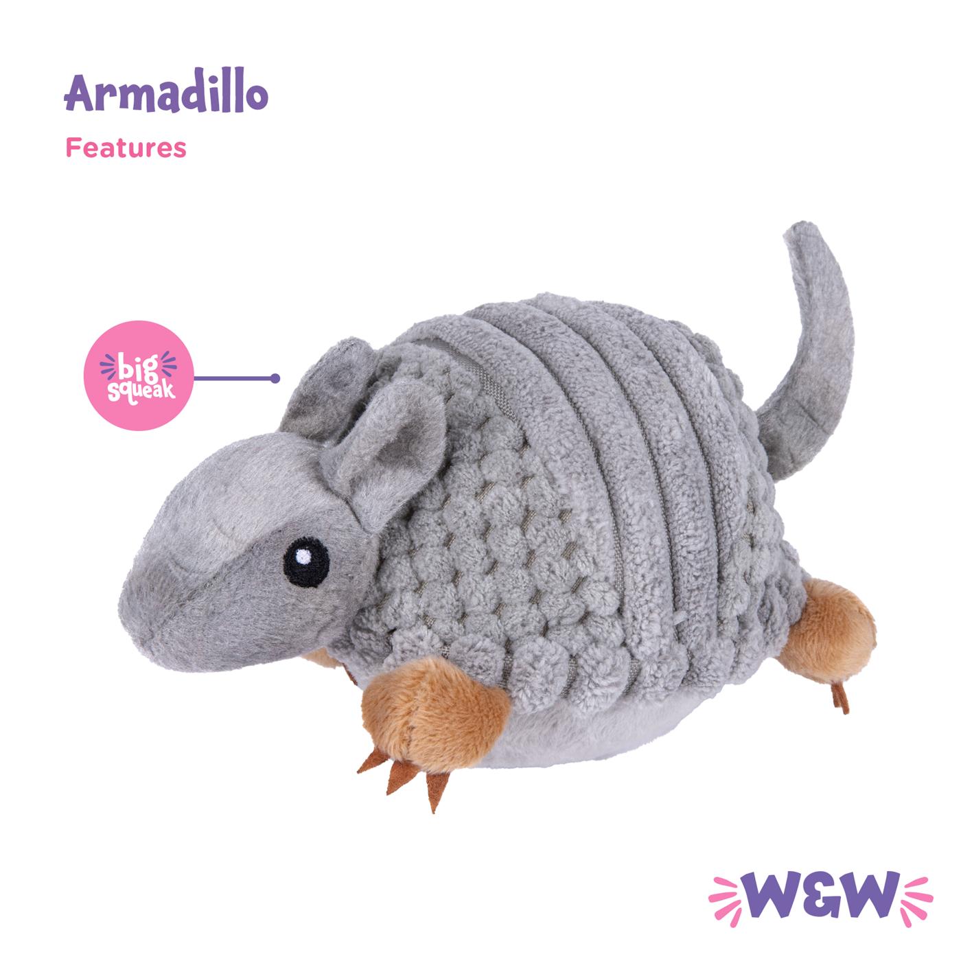 Woof & Whiskers Armadillo Dog Toy; image 2 of 5