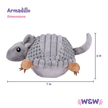 Woof & Whiskers Armadillo Dog Toy