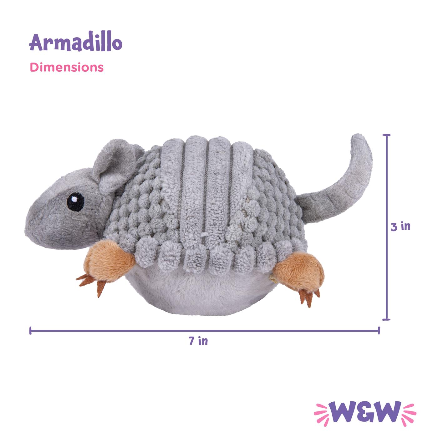 Woof & Whiskers Armadillo Dog Toy; image 5 of 5