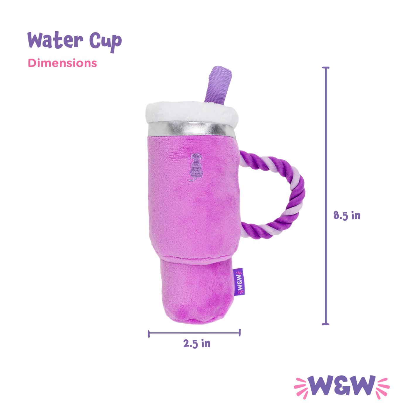 Woof & Whiskers Water Cup Purple Rope Dog Toy; image 4 of 5