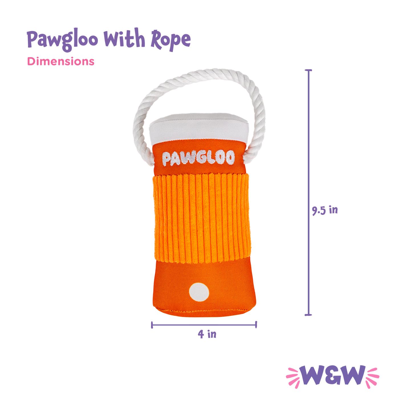 Woof & Whiskers Pawgloo With Rope Dog Toy; image 4 of 5
