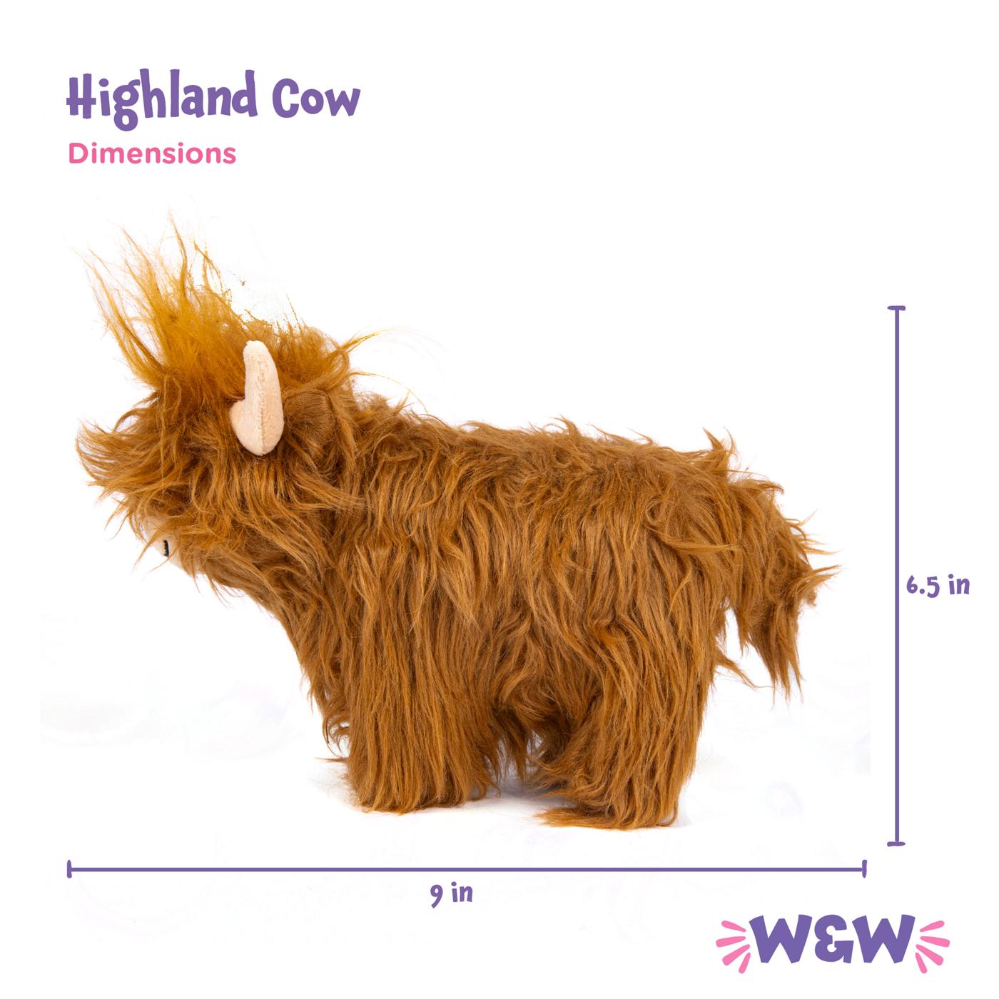 Woof & Whiskers Highland Cow Dog Toy; image 5 of 5