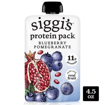 Siggi's 11g Protein Pack Yogurt Pouch - Blueberry Pomegranate
