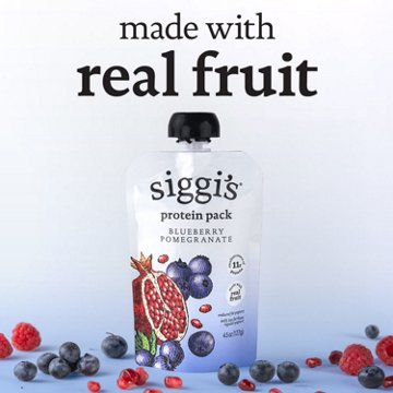 Siggi's 11g Protein Pack Yogurt Pouch - Blueberry Pomegranate