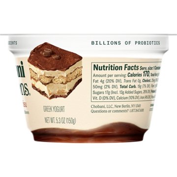 Chobani Creations Mocha Tiramisu Greek Yogurt