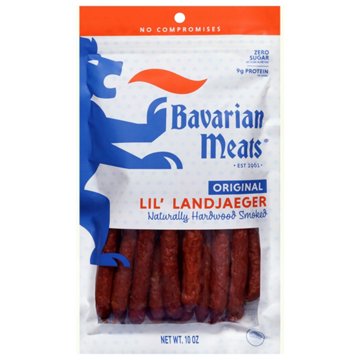 Bavarian Meats Zero Sugar 9g Protein Original Lil' Landjaeger Meat Sticks, 10 oz