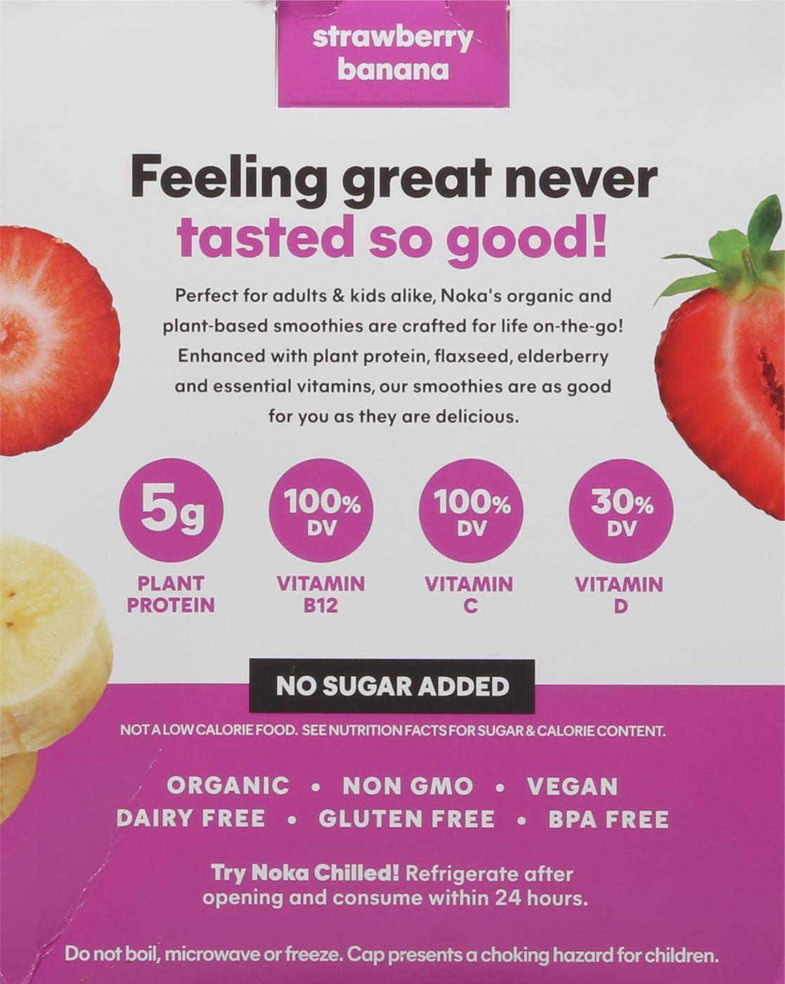 Noka Superfood Smoothies + Immune Support Pouches - Strawberry Banana; image 6 of 6