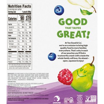 Too Good & Co. Yogurt Pouch - Pear Berry