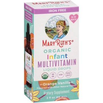 Mary Ruth's Organic Infant Multivitamin Liquid Drops - Orange Vanilla, 4 oz