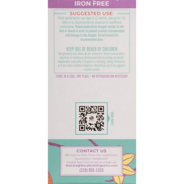 Mary Ruth's Organic Infant Multivitamin Liquid Drops - Orange Vanilla, 4 oz