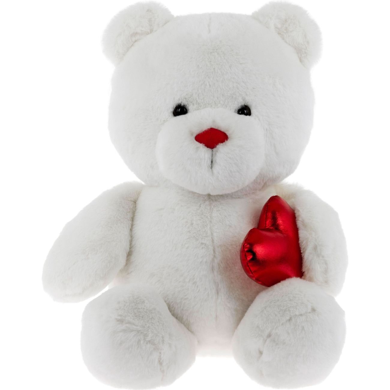 Destination Holiday Teddy Bear Valentine's Plush - White - Shop