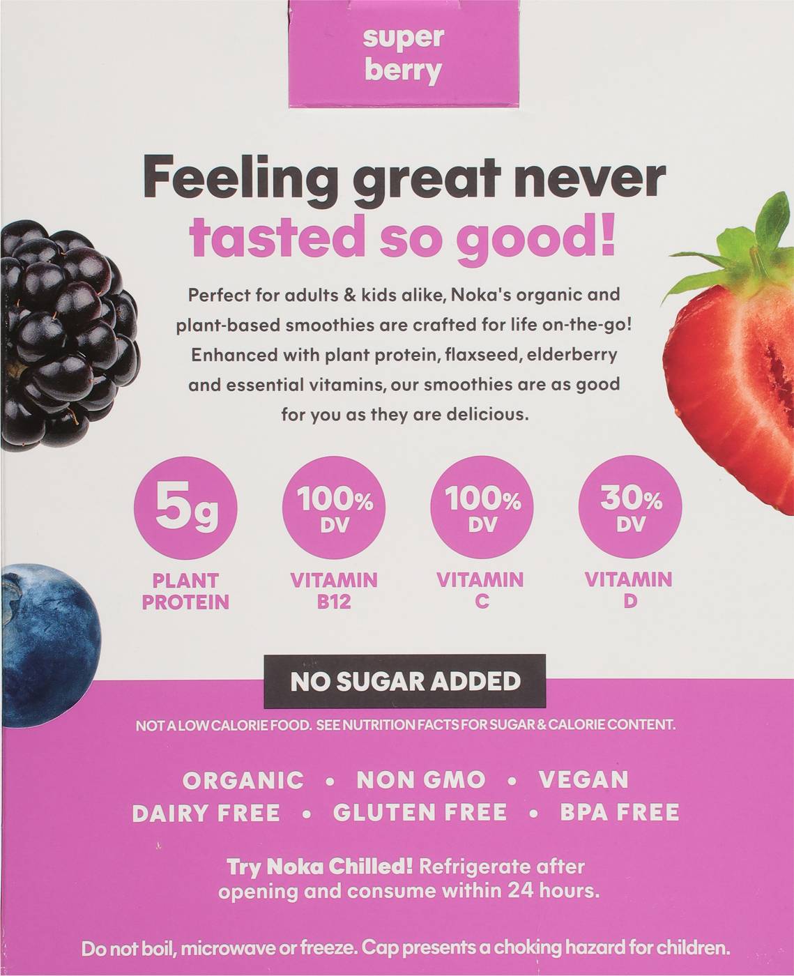Noka Super Berry Superfood Smoothies + Immune Support ; image 3 of 4