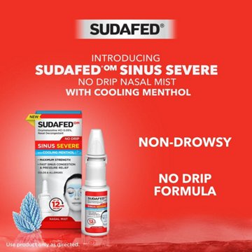 Sudafed No Drip Severe Sinus Cooling Nasal Mist