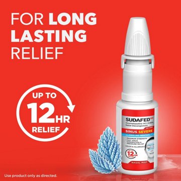 Sudafed No Drip Severe Sinus Cooling Nasal Mist