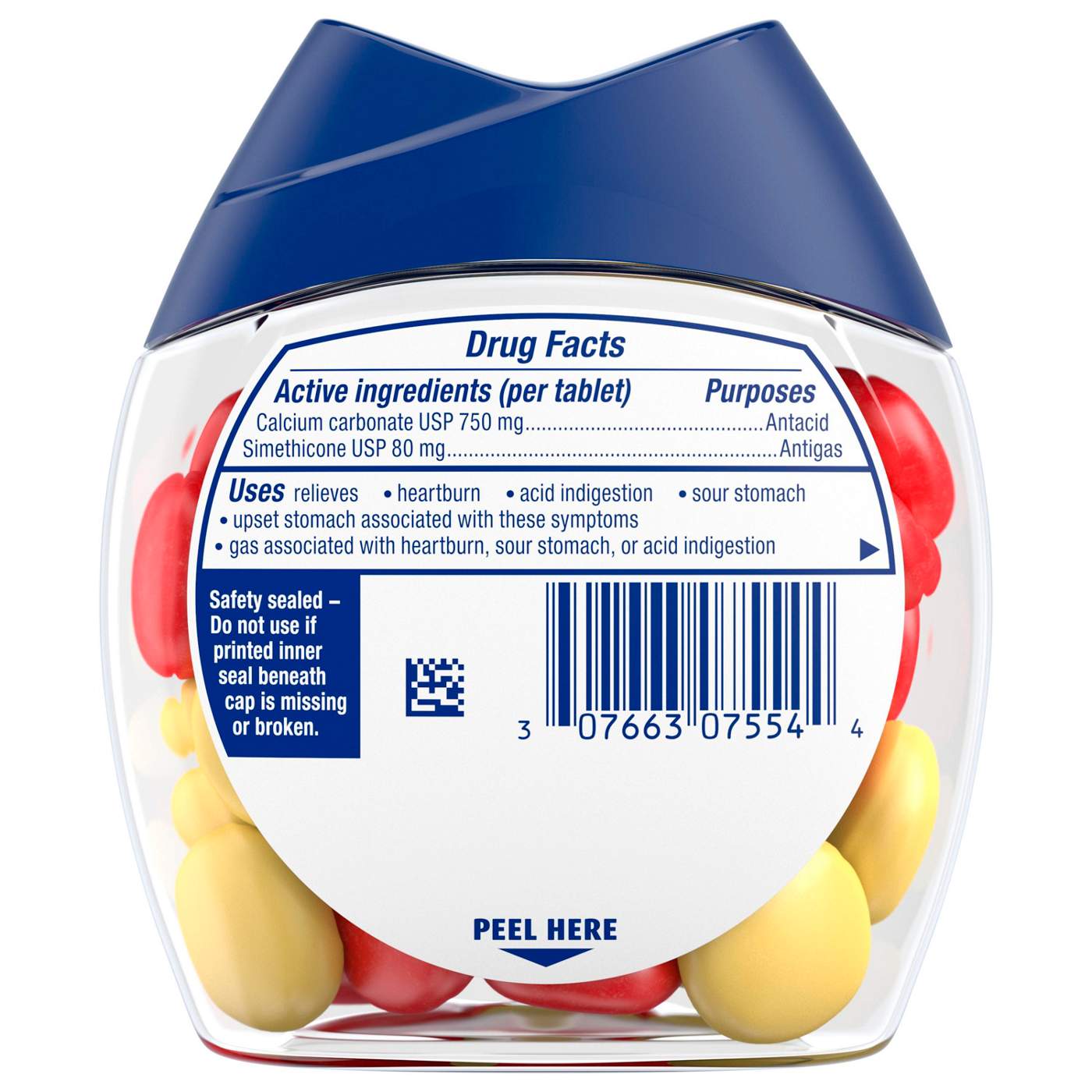 Tums Gas Relief Antacid Chewy Bites - Lemon & Strawberry; image 2 of 4