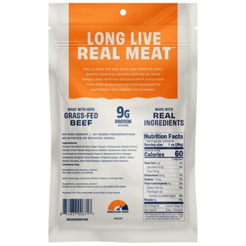 Archer Family Size 9g Protein Grass-Fed Beef Jerky - Mango Habanero, 7 oz