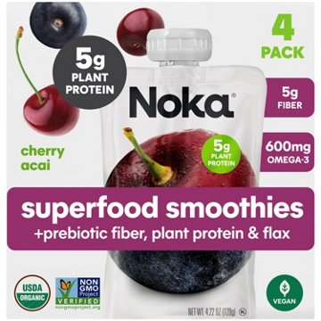 Noka Superfood Smoothie Pouches - Cherry Acai - Shop Apples at H-E-B