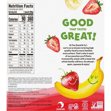 Too Good & Co. Yogurt Pouch - Strawberry Banana