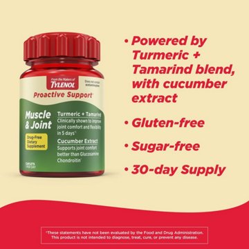 Tylenol Proactive Support Muscle & Joint Turmeric Caplets