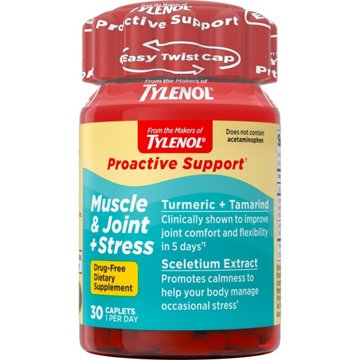 Tylenol Proactive Support Muscle, Joint & Stress Turmeric & Sceletium Caplets