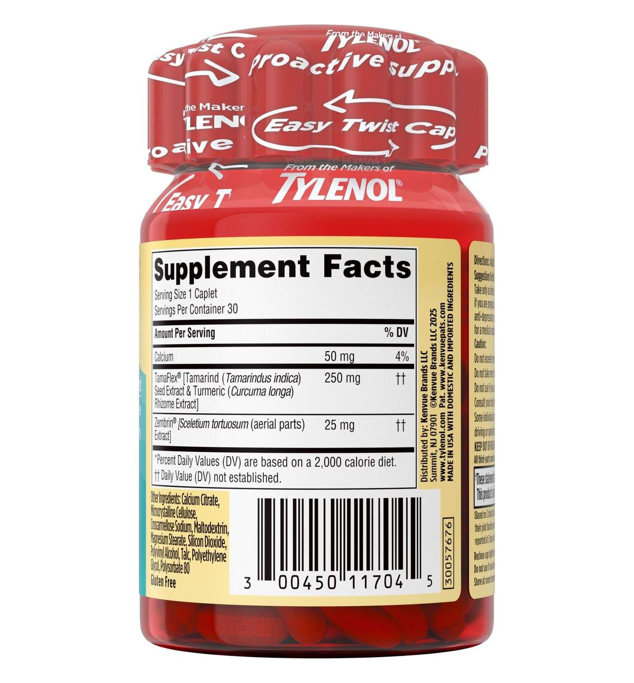 Tylenol Proactive Support Muscle, Joint & Stress Turmeric & Sceletium Caplets; image 3 of 5