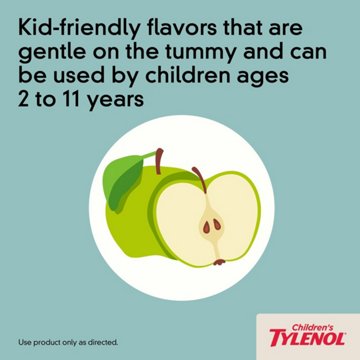 Tylenol Children's Dye Free Pain Relief & Fever Reducer - Apple