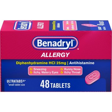 Benadryl Antihistamine Allergy Relief Ultratabs Tablets