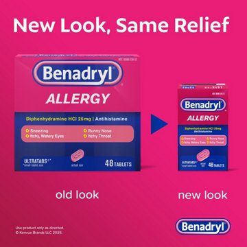 Benadryl Antihistamine Allergy Relief Ultratabs Tablets