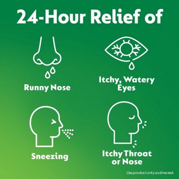 Zyrtec Indoor & Outdoor Allergy Relief 5 mg Antihistamine Tablets
