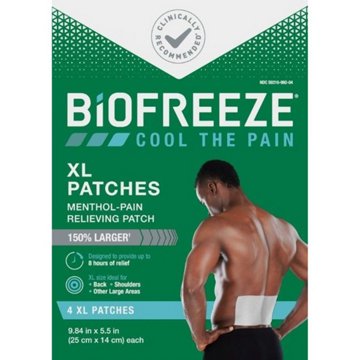 Biofreeze Menthol Muscle Pain Relief Patches - Extra Large