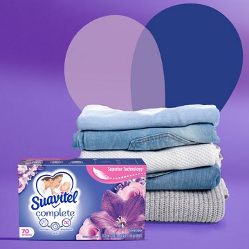 Suavitel Complete Care Fabric Conditioner Dryer Sheets - Lavender
