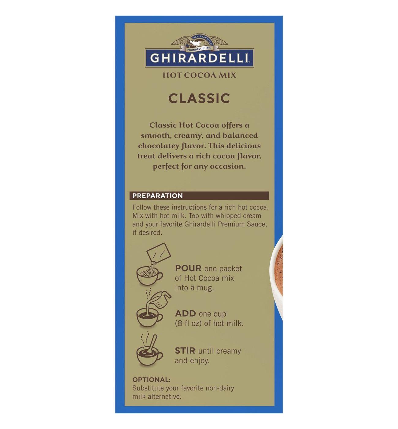 Ghirardelli Classic Hot Cocoa Mix Packets; image 2 of 4