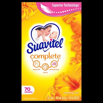 Suavitel Complete Care Fabric Conditioner Dryer Sheets - Morning Sun
