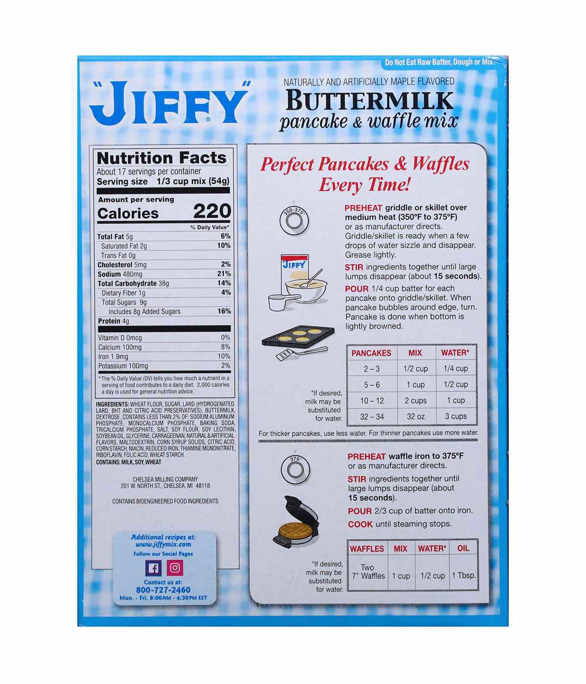 Jiffy Buttermilk Pancake & Waffle Mix; image 2 of 3