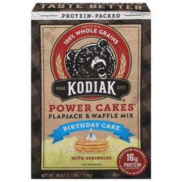 Kodiak 16g Protein Packed Flapjack & Waffle Mix - Birthday Cake, 18 oz