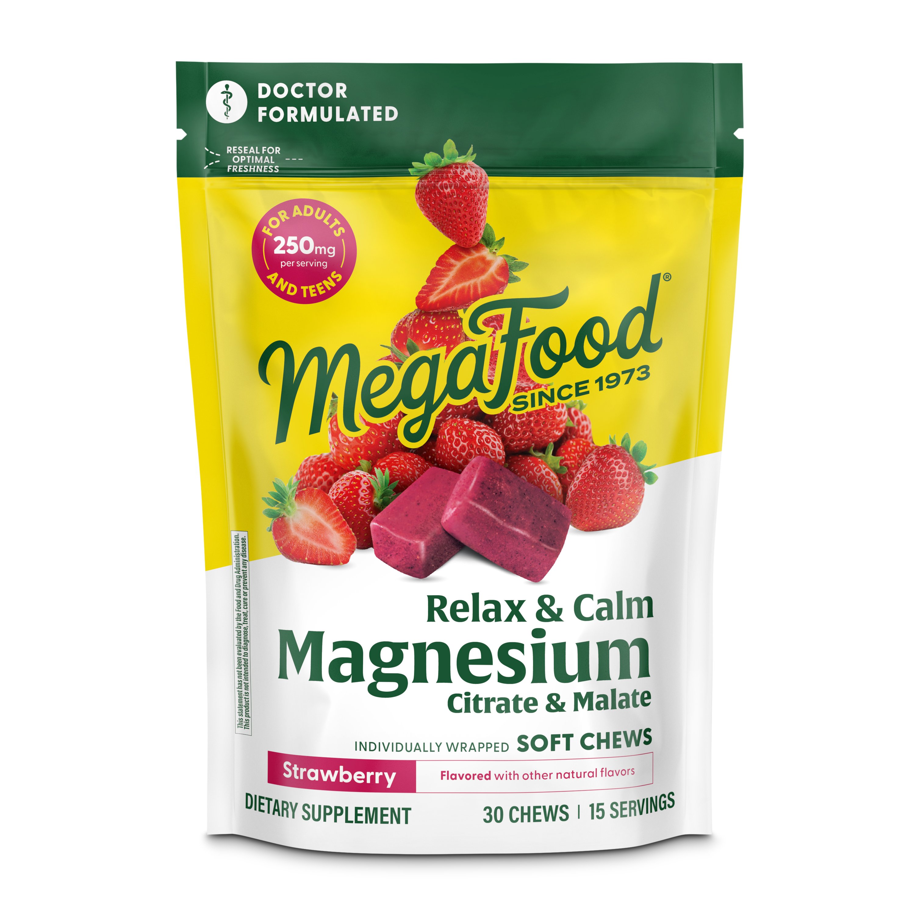 MegaFood Magnesium Strawberry Soft Chews, 30 ct | Central Market