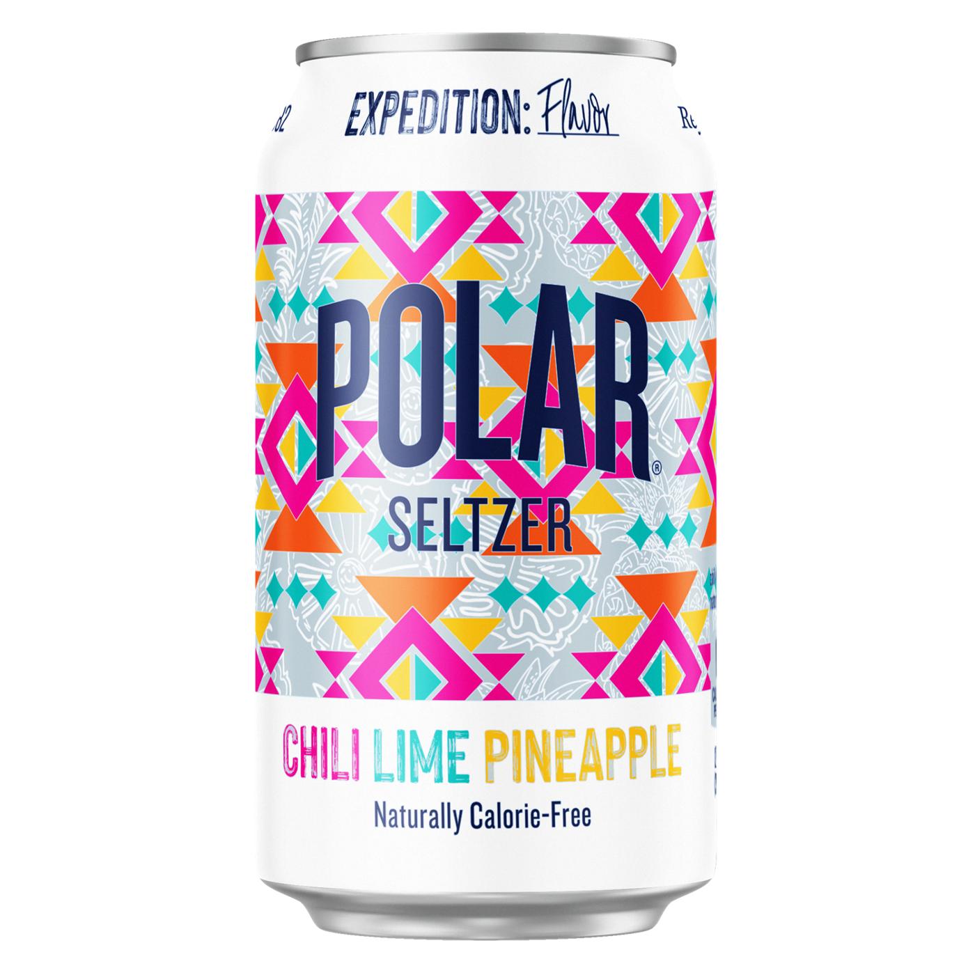 Polar Seltzer Water Chili Lime Pineapple 8 pk Cans; image 2 of 8