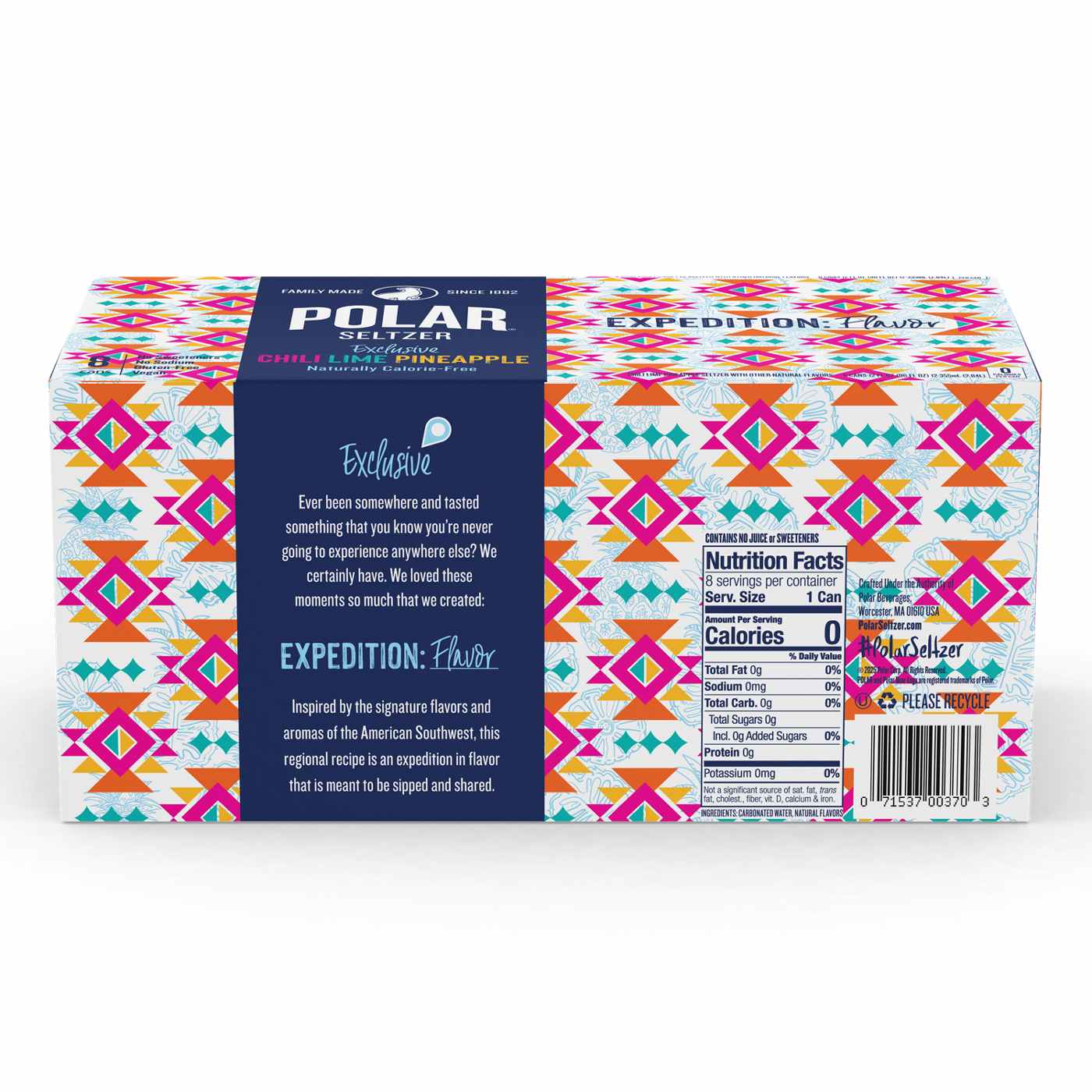 Polar Seltzer Water Chili Lime Pineapple 8 pk Cans; image 4 of 8