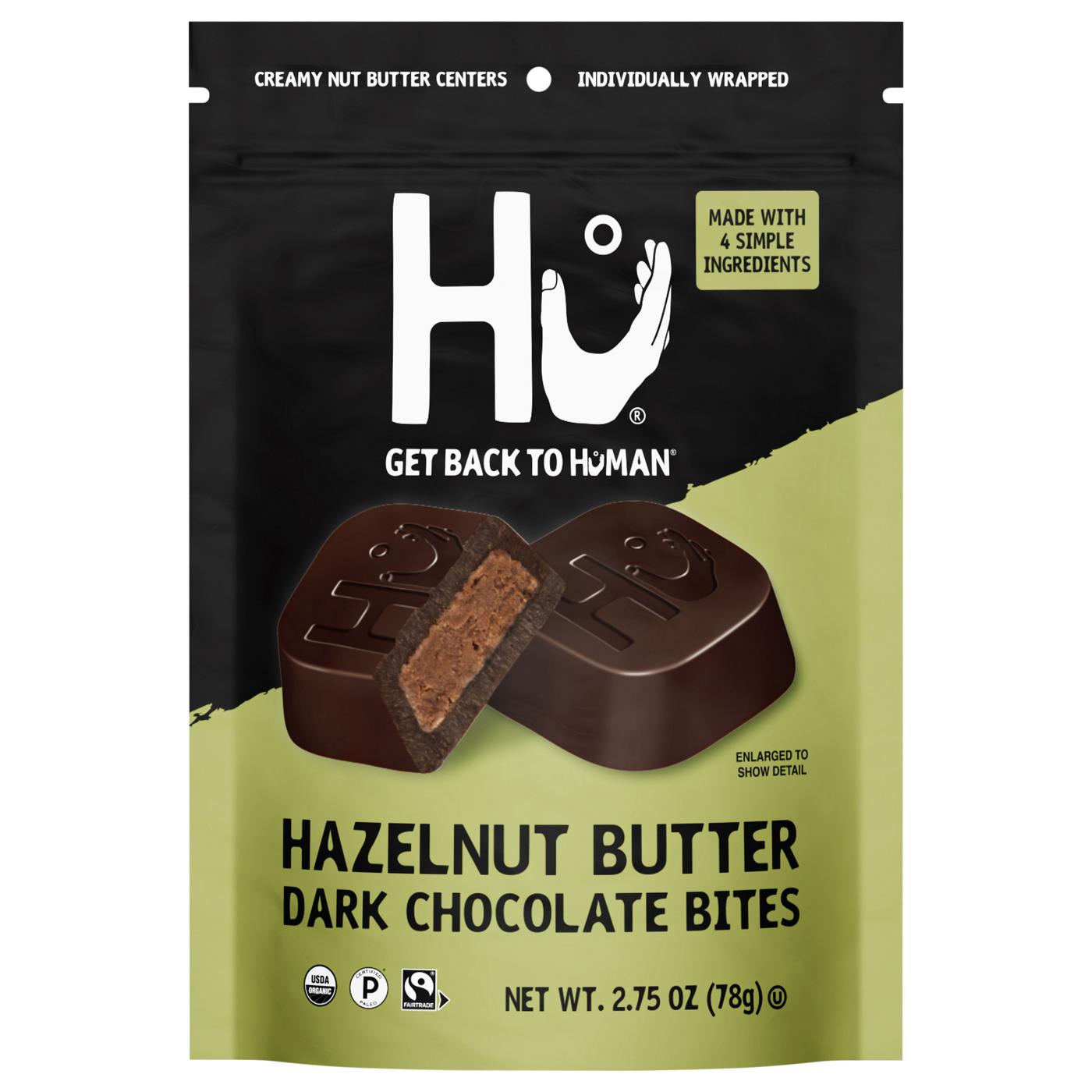 Hu Hazelnut Butter Dark Chocolate Bites; image 1 of 3