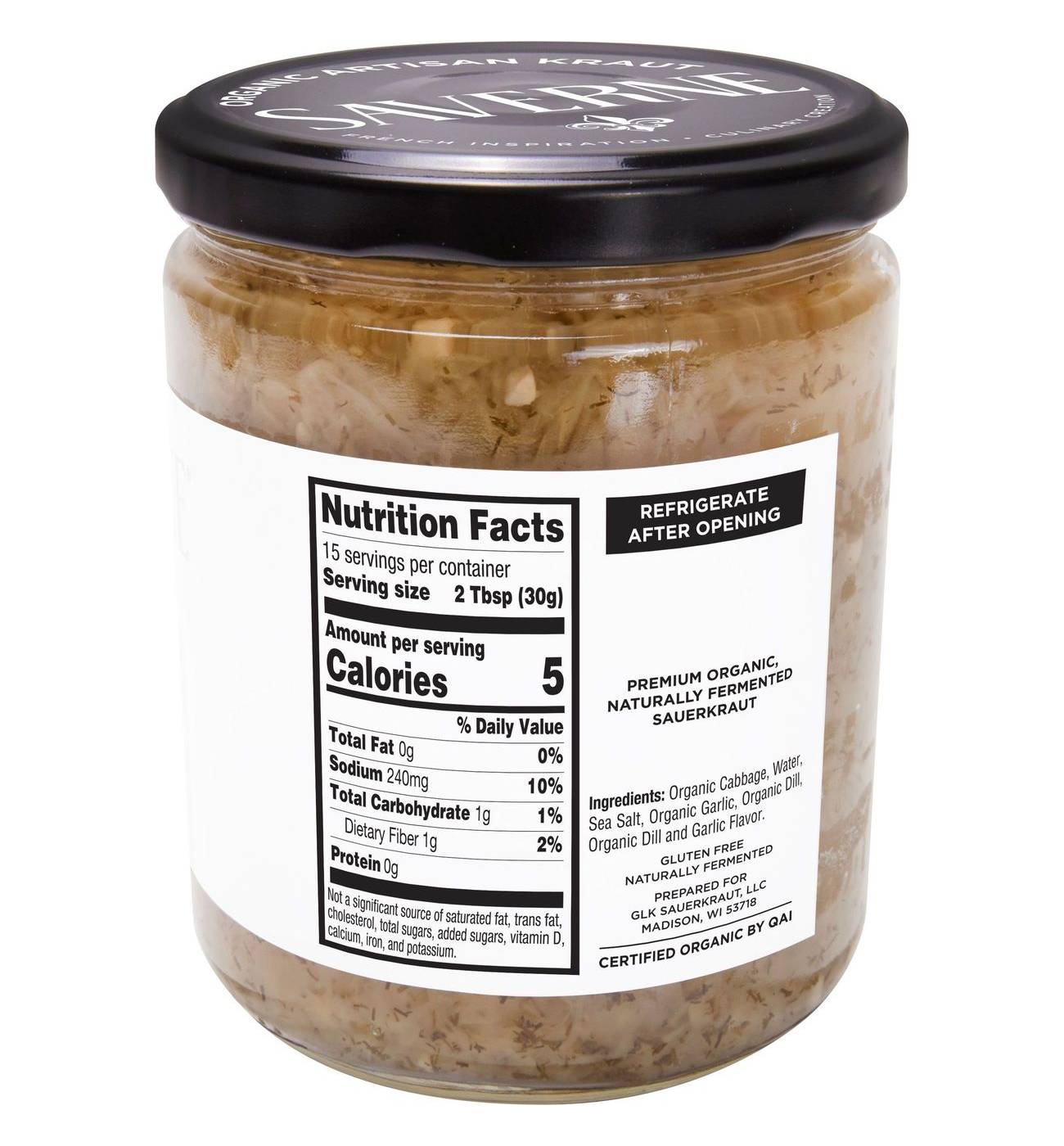 Saverne Organic Sauerkraut French Dill; image 2 of 3