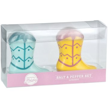Destination Holiday Easter Cowboy Boots Salt & Pepper Set, 2 pc