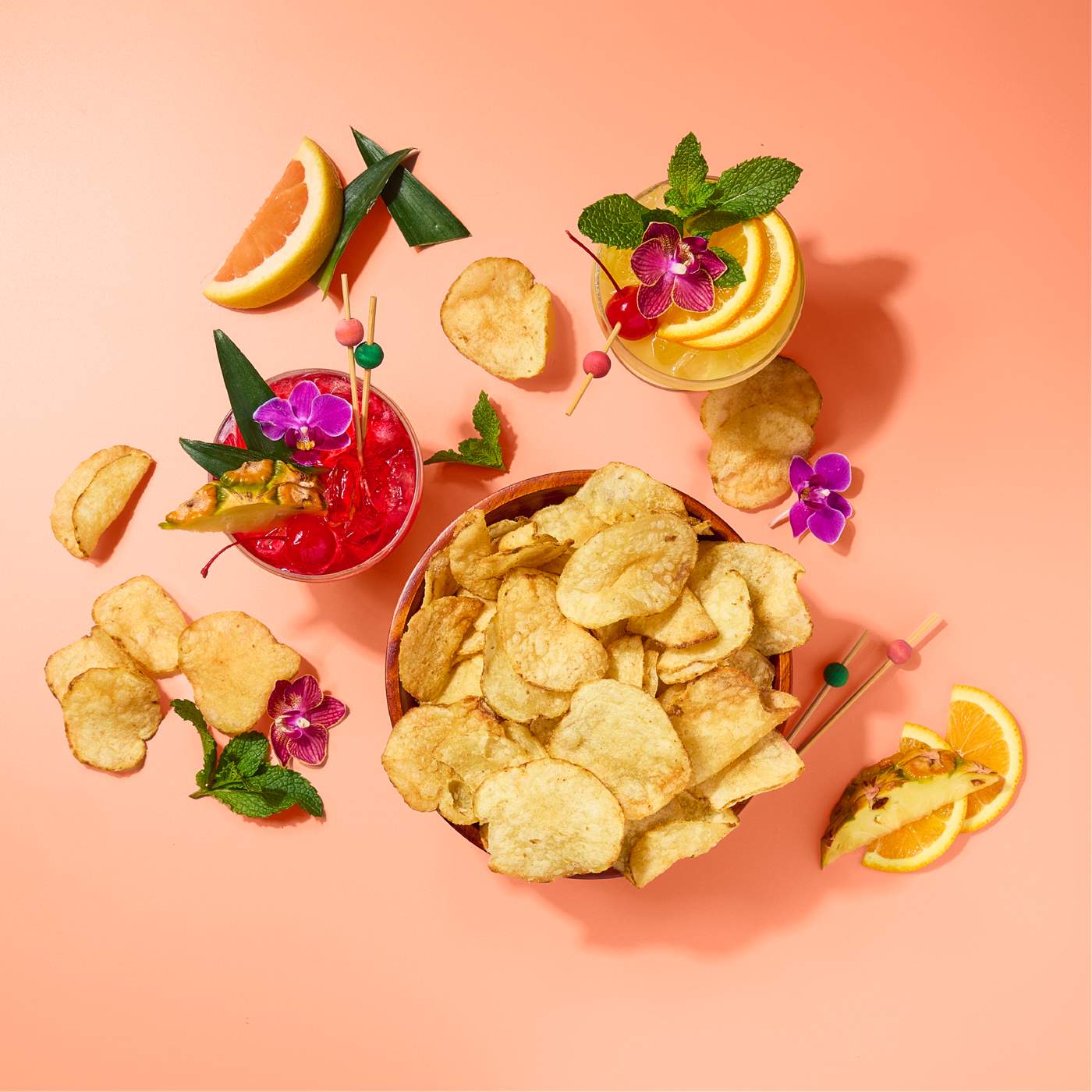 Central Market Kettle-Cooked Potato Chips - Pineapple BBQ; image 3 of 5