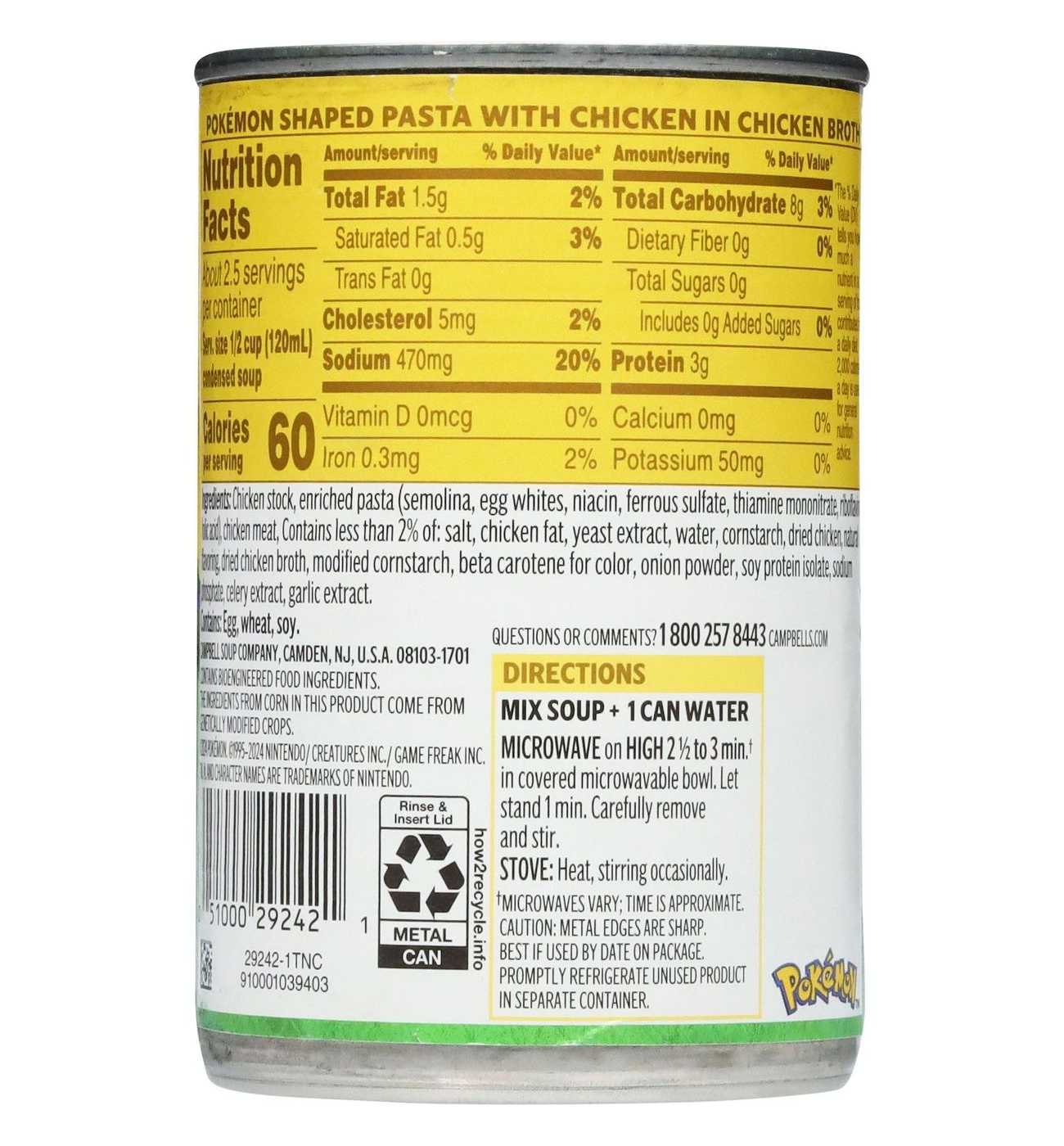 Campbell's Condensed Pokémon Pasta with Chicken In Chicken Broth; image 3 of 4