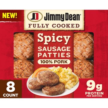 Jimmy Dean Fully Cooked Spicy Pork Sausage Patties