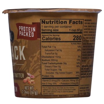 Kodiak 12g Protein Flapjack Power Cup - Chocolate Peanut Butter, 2.36 oz