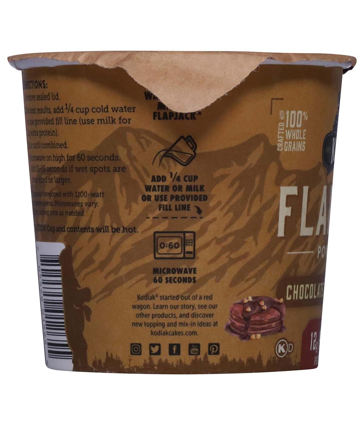 Kodiak 12g Protein Flapjack Power Cup - Chocolate Peanut Butter; image 4 of 5