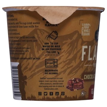 Kodiak 12g Protein Flapjack Power Cup - Chocolate Peanut Butter, 2.36 oz