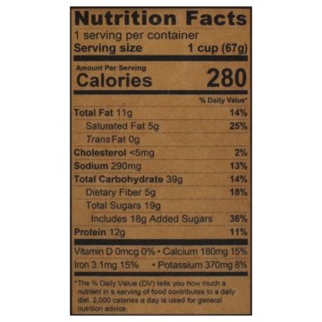 Kodiak 12g Protein Flapjack Power Cup - Chocolate Peanut Butter, 2.36 oz