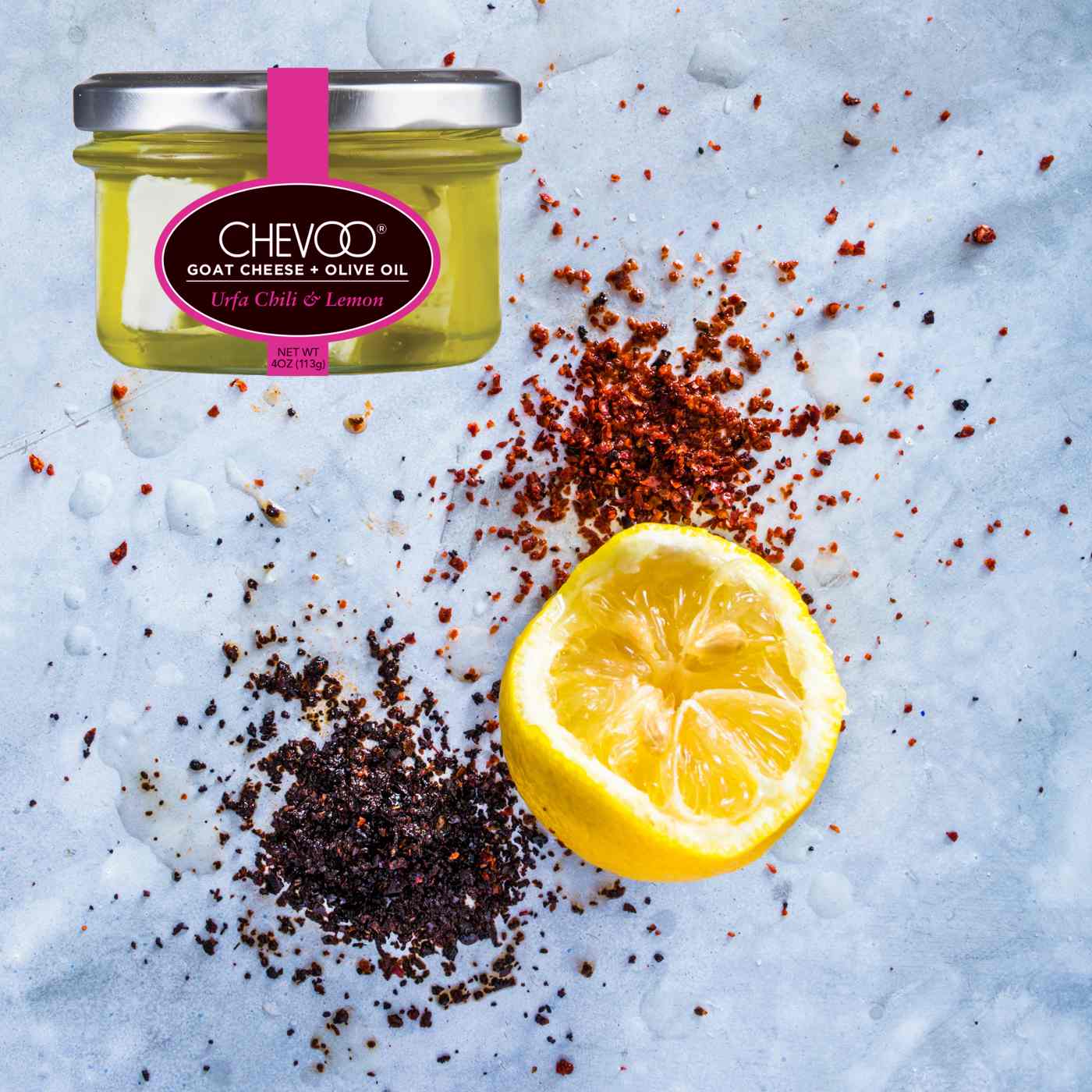 Chevoo Marinated Goat Cheese - Lemon & Urfa Chili - Shop Cheese at H-E-B