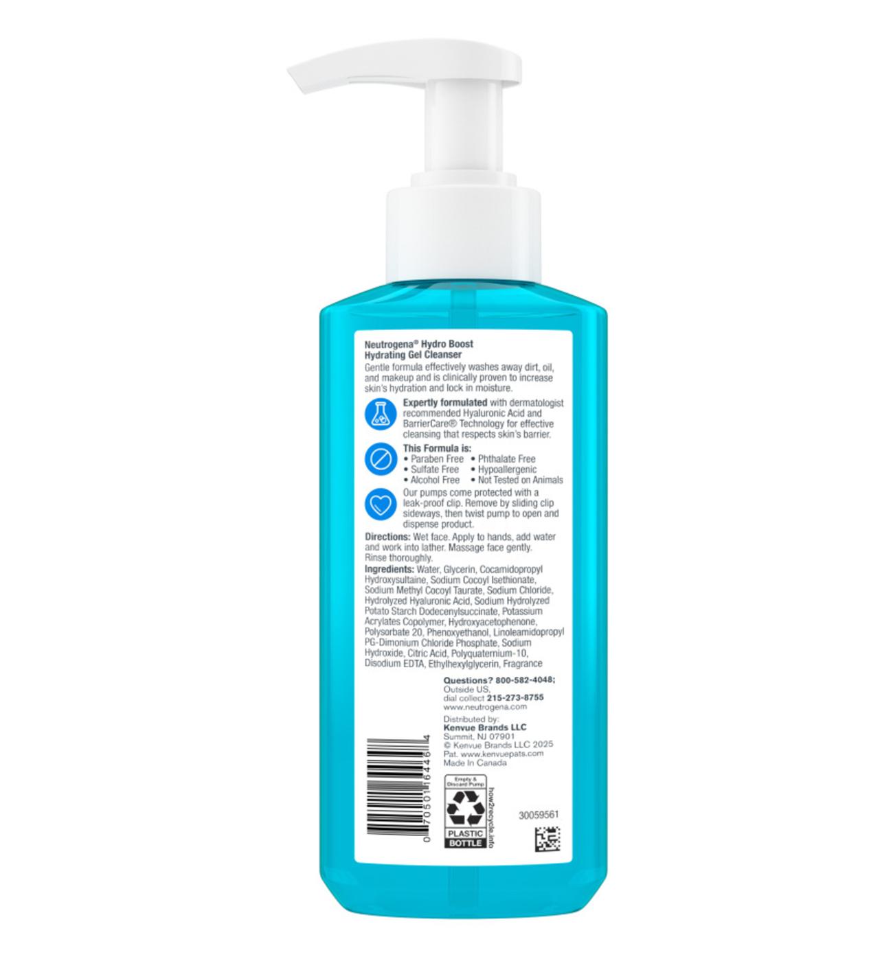 Neutrogena Hydro Boost Hydrating Gel Cleanser; image 3 of 19